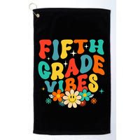 5th Grade Vibes Back To School Retro Fifth Grade Teachers Golf Towel