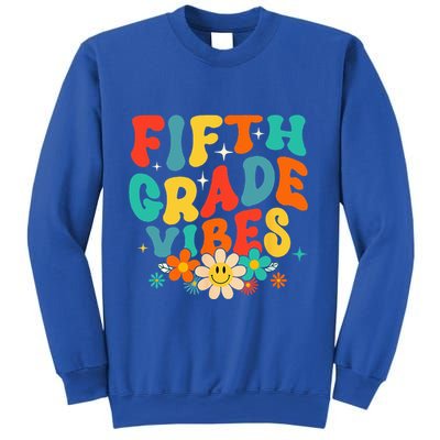 5th Grade Vibes Back To School Retro Fifth Grade Teachers Sweatshirt