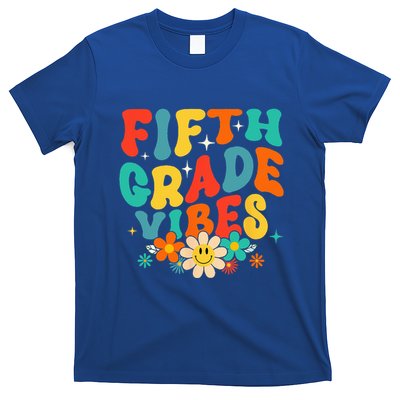 5th Grade Vibes Back To School Retro Fifth Grade Teachers T-Shirt