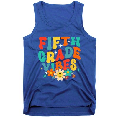 5th Grade Vibes Back To School Retro Fifth Grade Teachers Tank Top