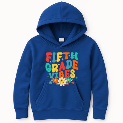 5th Grade Vibes Back To School Retro Fifth Grade Teachers Kids Hoodie