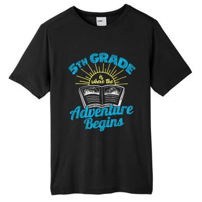 5th Grade, Where the Adventure Begins Tall Fusion ChromaSoft Performance T-Shirt