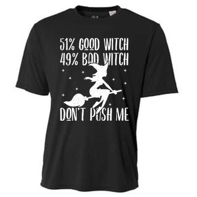 51 Good Witch 49 Bad Witch Halloween Costume Gift Cooling Performance Crew T-Shirt