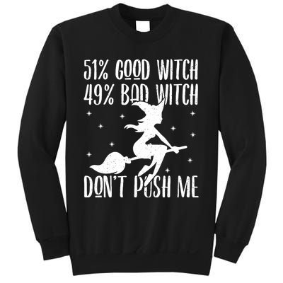 51 Good Witch 49 Bad Witch Halloween Costume Gift Sweatshirt