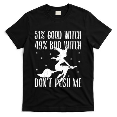 51 Good Witch 49 Bad Witch Halloween Costume Gift T-Shirt