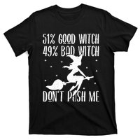 51 Good Witch 49 Bad Witch Halloween Costume Gift T-Shirt