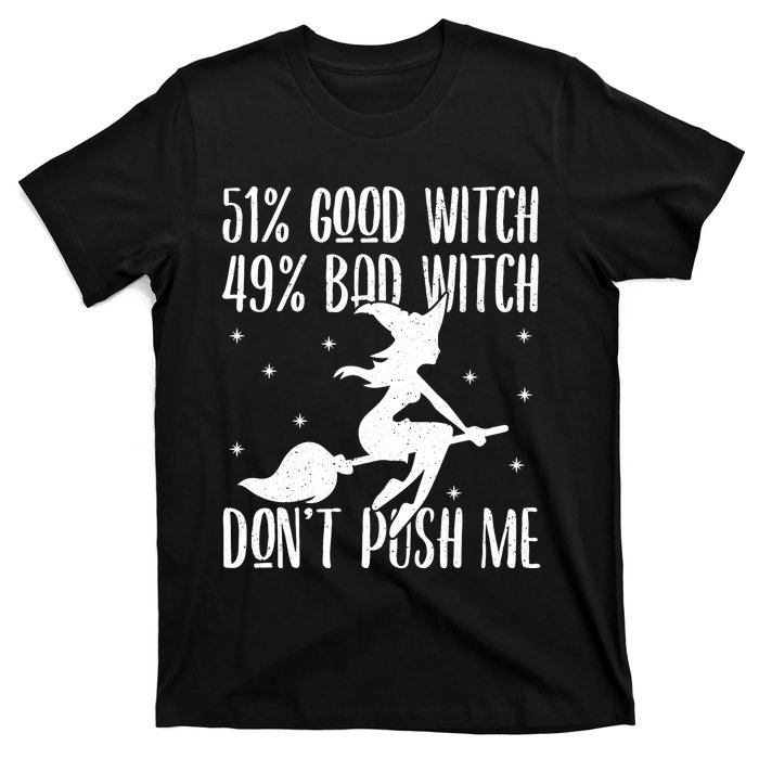 51 Good Witch 49 Bad Witch Halloween Costume Gift T-Shirt