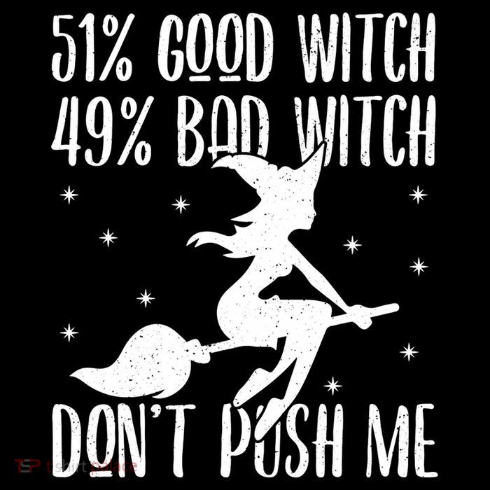 51 Good Witch 49 Bad Witch Halloween Costume Gift Tall T-Shirt