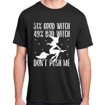 51 Good Witch 49 Bad Witch Halloween Costume Gift Adult ChromaSoft Performance T-Shirt