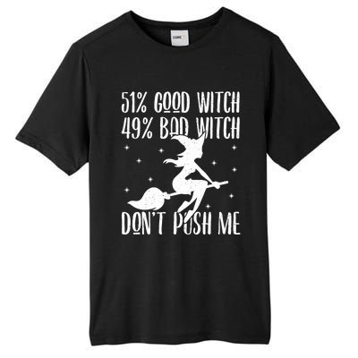 51 Good Witch 49 Bad Witch Halloween Costume Gift Tall Fusion ChromaSoft Performance T-Shirt