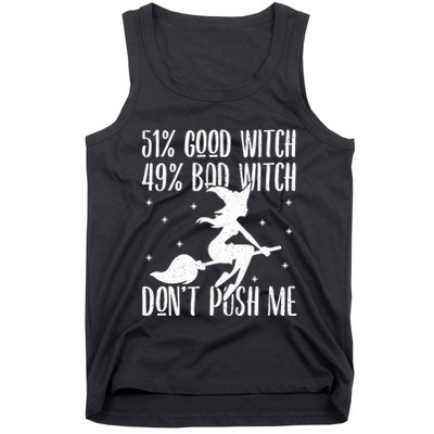 51 Good Witch 49 Bad Witch Halloween Costume Gift Tank Top