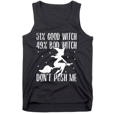 51 Good Witch 49 Bad Witch Halloween Costume Gift Tank Top