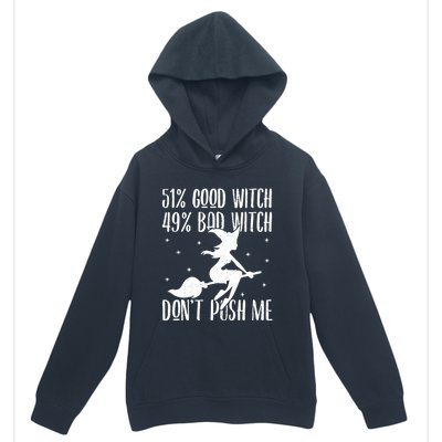 51 Good Witch 49 Bad Witch Halloween Costume Gift Urban Pullover Hoodie