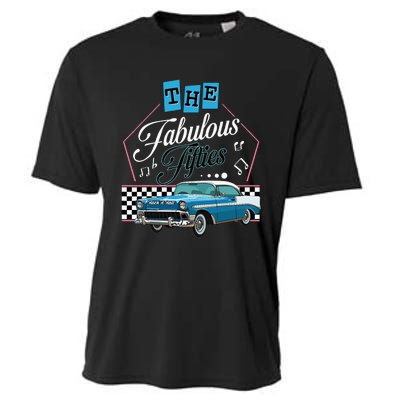 50s Hip Hop Retro 1950s Party Vintage Dance Car Dancer Cooling Performance Crew T-Shirt