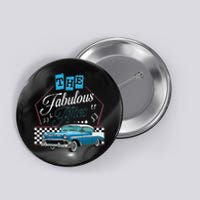 50s Hip Hop Retro 1950s Party Vintage Dance Car Dancer Button