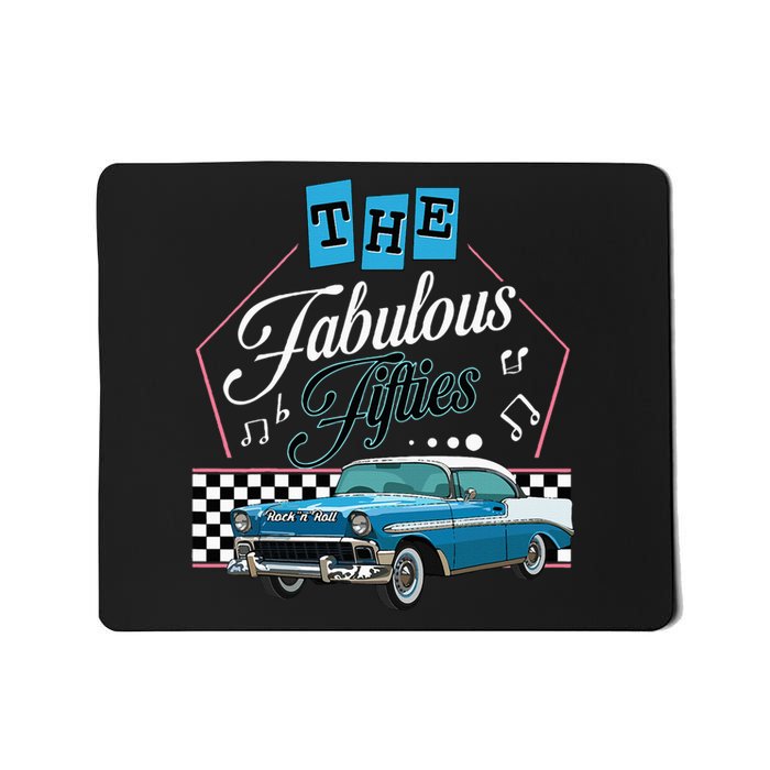 50s Hip Hop Retro 1950s Party Vintage Dance Car Dancer Mousepad