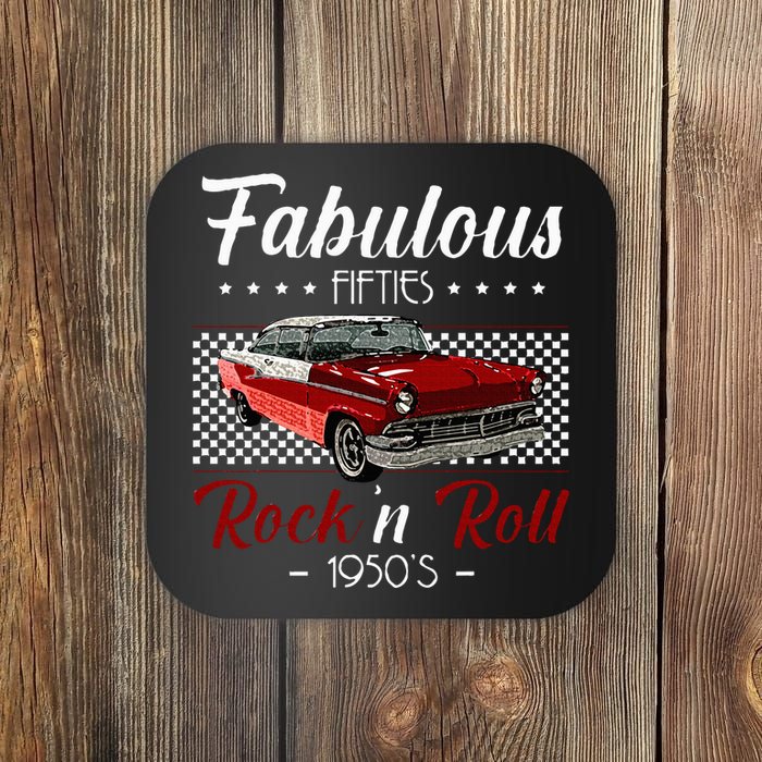 50s Hip Hop Retro 1950s Party Vintage Dance Car Dancer Coaster