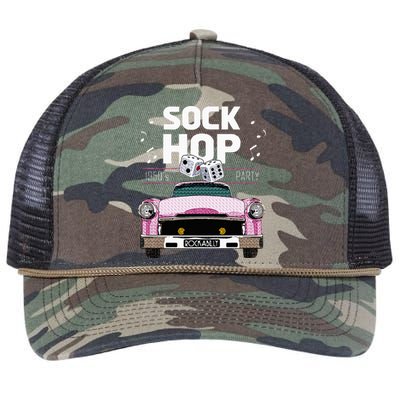 50s Hip Hop Retro 1950s Party Vintage Dance Car Dancer Retro Rope Trucker Hat Cap