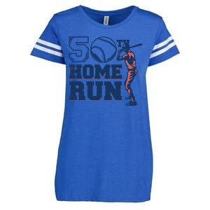 50th Home Run Baseball Birthday Gift Enza Ladies Jersey Football T-Shirt