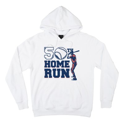 50th Home Run Baseball Birthday Gift Hoodie