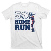 50th Home Run Baseball Birthday Gift T-Shirt