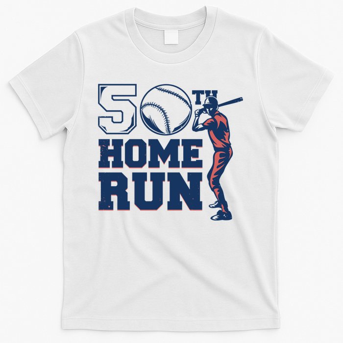 50th Home Run Baseball Birthday Gift T-Shirt