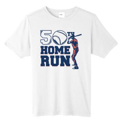 50th Home Run Baseball Birthday Gift Tall Fusion ChromaSoft Performance T-Shirt