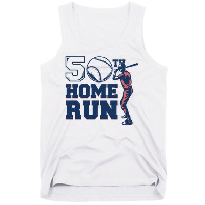 50th Home Run Baseball Birthday Gift Tank Top