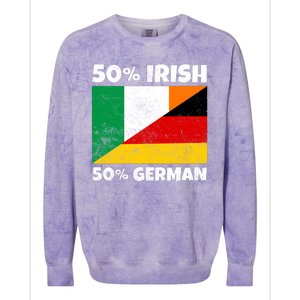 50 Irish 50 German Colorblast Crewneck Sweatshirt