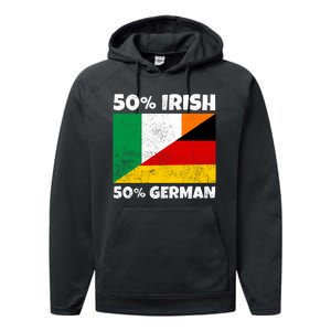 50 Irish 50 German Performance Fleece Hoodie