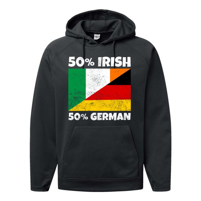 50 Irish 50 German Performance Fleece Hoodie