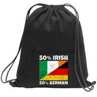 50 Irish 50 German Sweatshirt Cinch Pack Bag