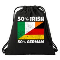 50 Irish 50 German Drawstring Bag