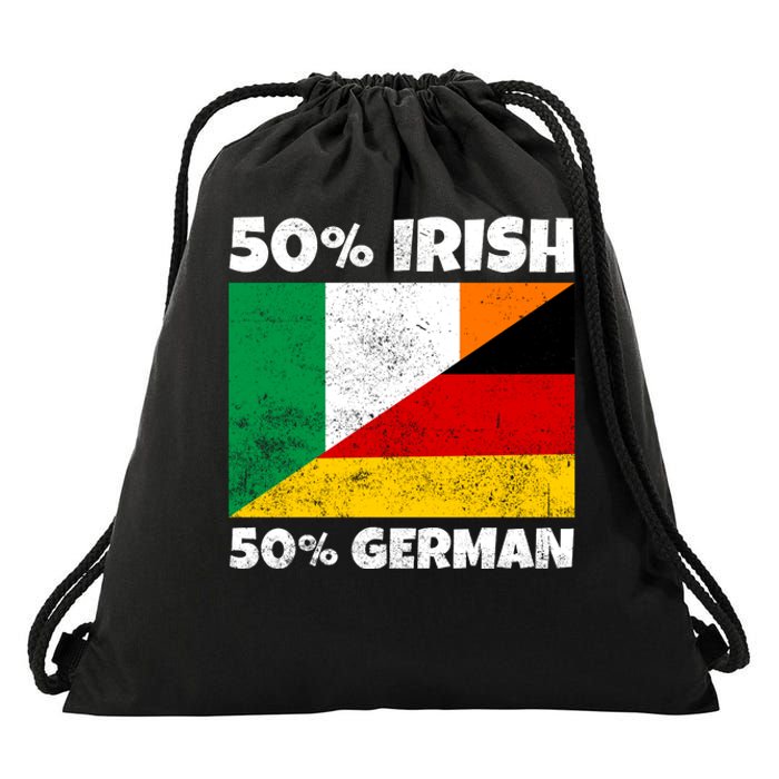 50 Irish 50 German Drawstring Bag