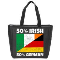 50 Irish 50 German Zip Tote Bag