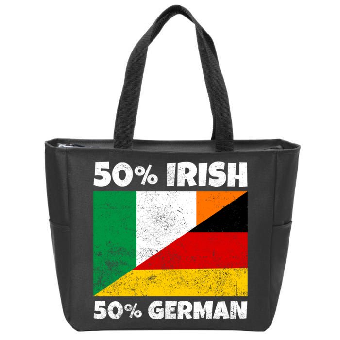 50 Irish 50 German Zip Tote Bag