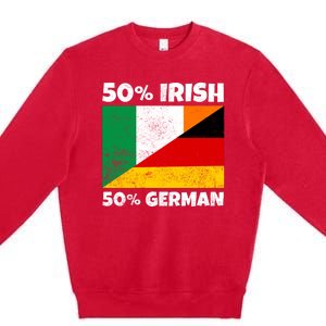 50 Irish 50 German Premium Crewneck Sweatshirt