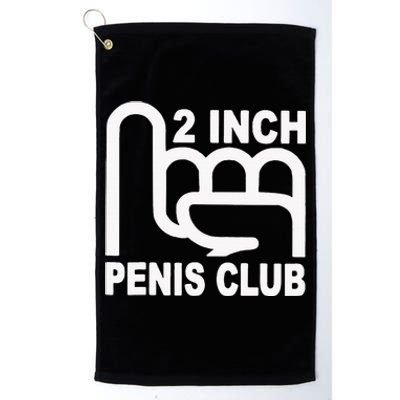 2 Inch Penis Club Platinum Collection Golf Towel