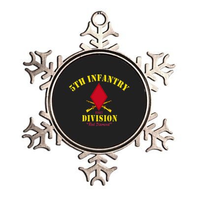 5th Infantry Division Veterans Day Metallic Star Ornament