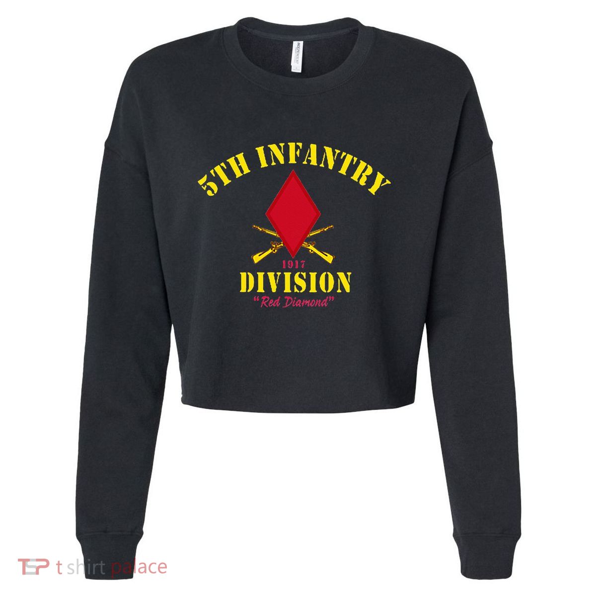 5th Infantry Division Veterans Day Cropped Pullover Crew