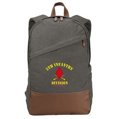 5th Infantry Division Veterans Day Cotton Canvas Backpack