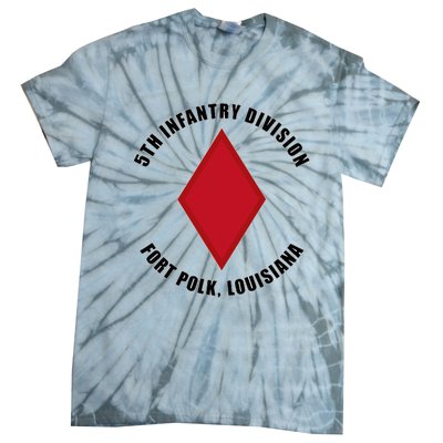 5th Infantry Division Fort Polk Louisiana Emblem Veteran Tie-Dye T-Shirt