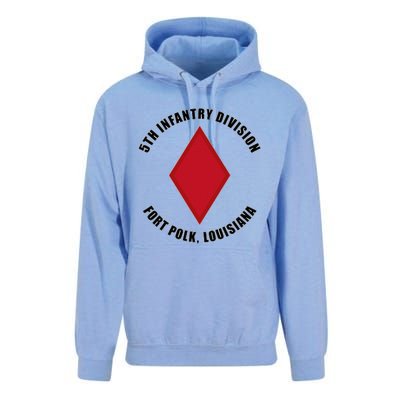 5th Infantry Division Fort Polk Louisiana Emblem Veteran Unisex Surf Hoodie