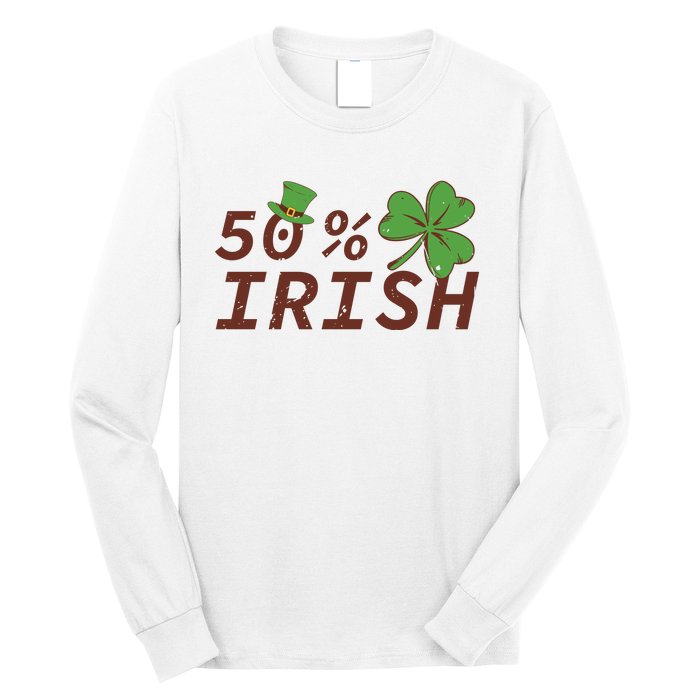 50 % Irish Half Irish Long Sleeve Shirt