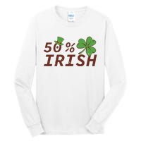 50 % Irish Half Irish Tall Long Sleeve T-Shirt