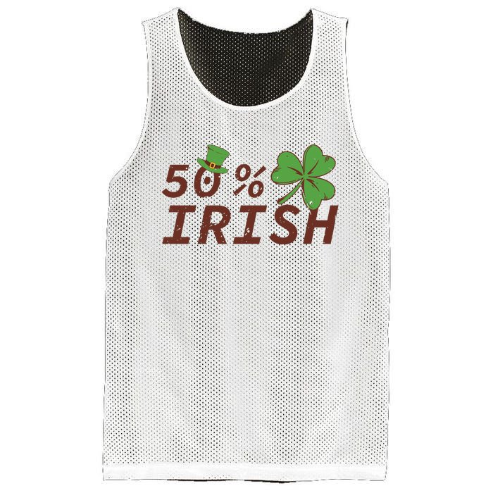 50 % Irish Half Irish Mesh Reversible Basketball Jersey Tank