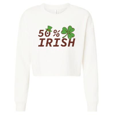 50 % Irish Half Irish Cropped Pullover Crew