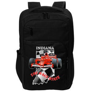 500 Indianapolis Indiana The Race State Checkered Flag Impact Tech Backpack