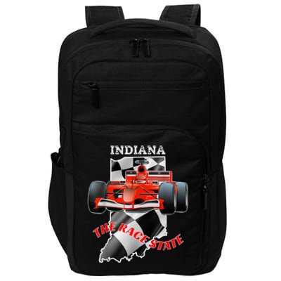 500 Indianapolis Indiana The Race State Checkered Flag Impact Tech Backpack