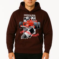 500 Indianapolis Indiana The Race State Checkered Flag Hoodie